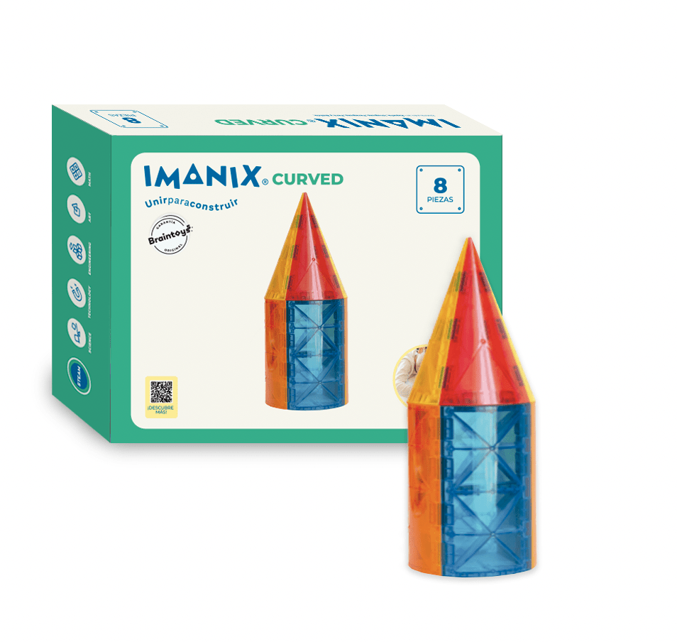 Imanix Accesorios Curvos 8 piezas | Juguetes, regalos y entretenimiento en PiedraBruja Chile