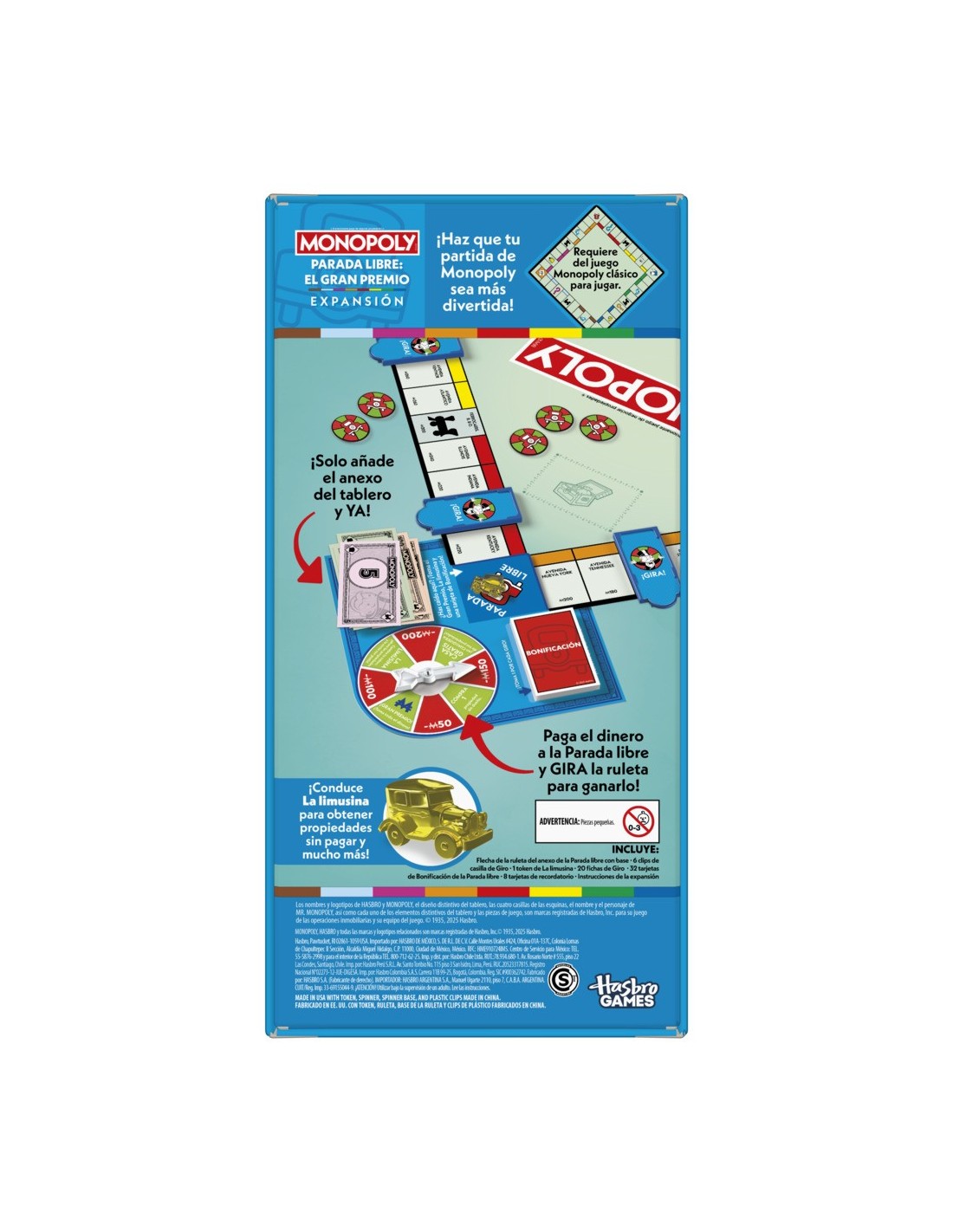 Monopoly Expansión Parada Libre: El Gran Premio