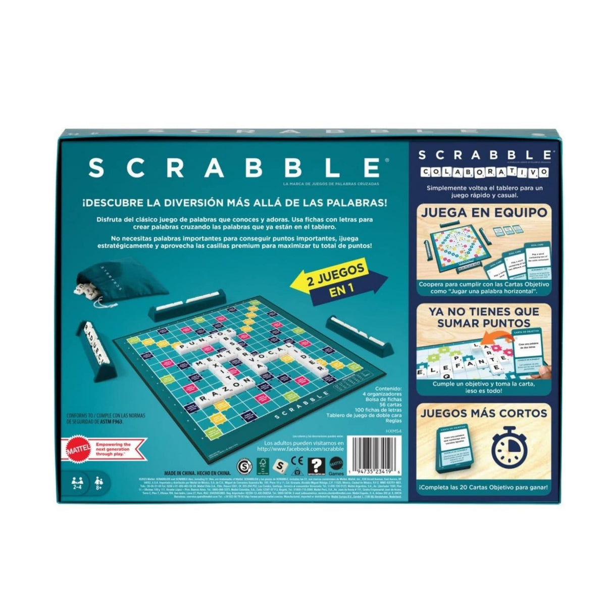 Scrabble de Madera 2 en 1