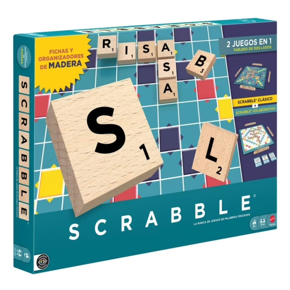 Scrabble de Madera 2 en 1