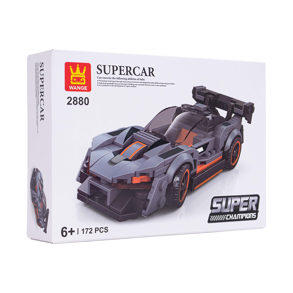 Súper Auto Deportivo Negro Armable