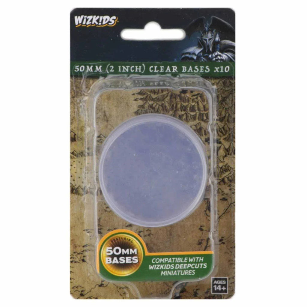 Wizkids Deep Cuts Miniatures: Unpainted Minis- Clear Bases