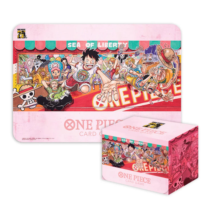 One Piece TCG: Playmat and Card Case - 25th Edition