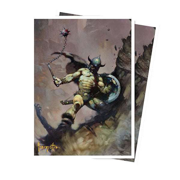 Artist Spotlight Frank Frazetta Sleeves - Warrior with Ball and Chain