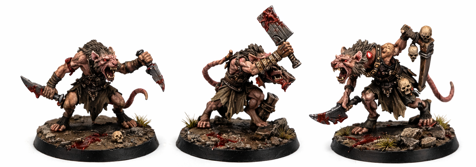 Ratten de Bomba de PiedraBruja (4 minis)