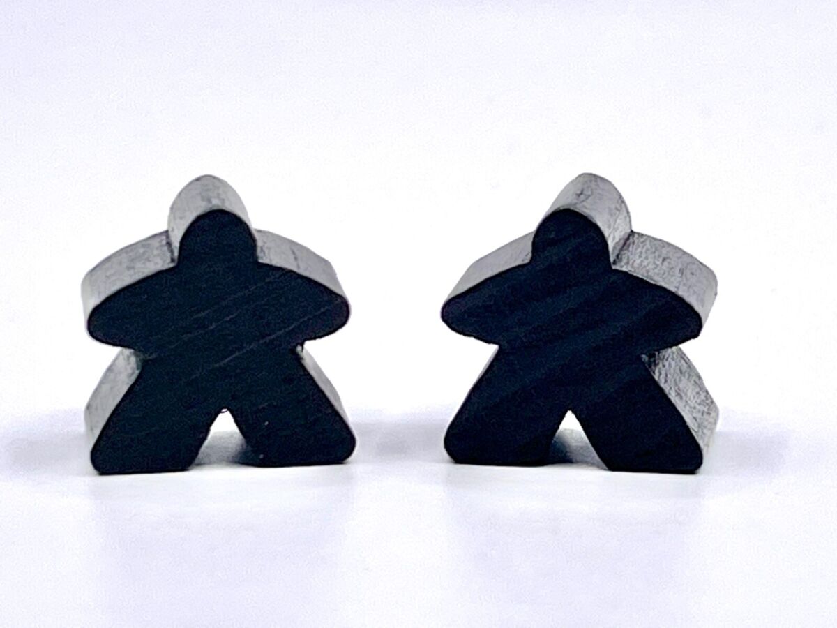 Blister de Meeples Negros (x8) - Fichas para Juegos de Mesa