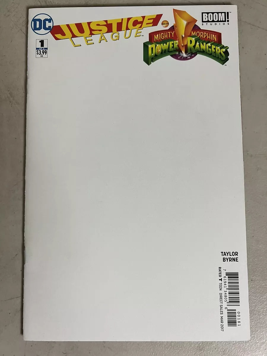 Justice League/Mighty Morphin Power Rangers #1 (Blank Edition)