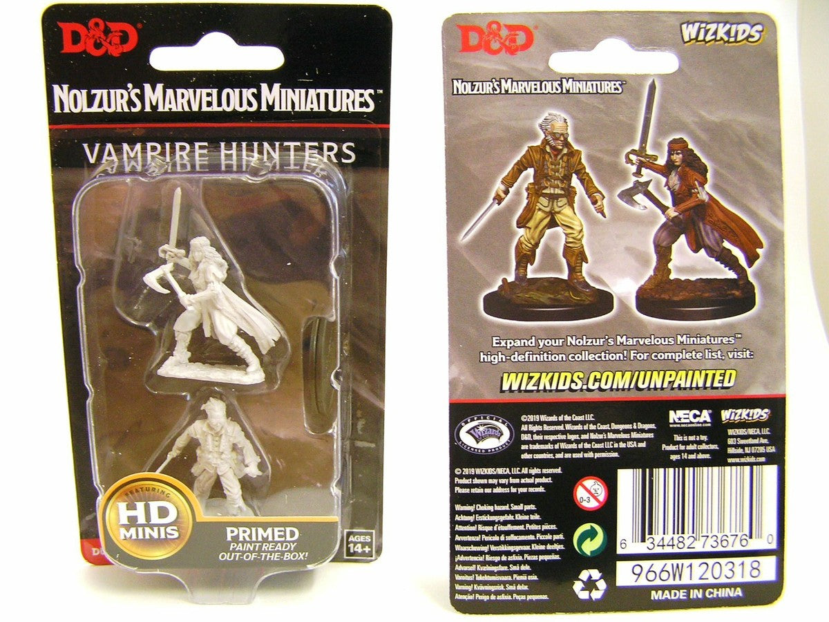 Nolzur’s Marvelous Miniatures: Unpainted Minis Wave 8 - Vampire Hunters