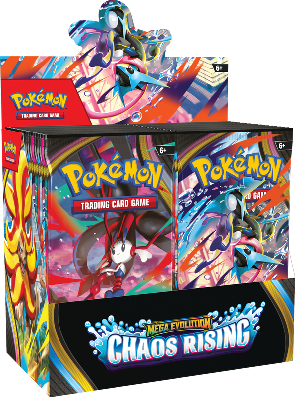 Mega Evolution Chaos Rising Booster Display ESP