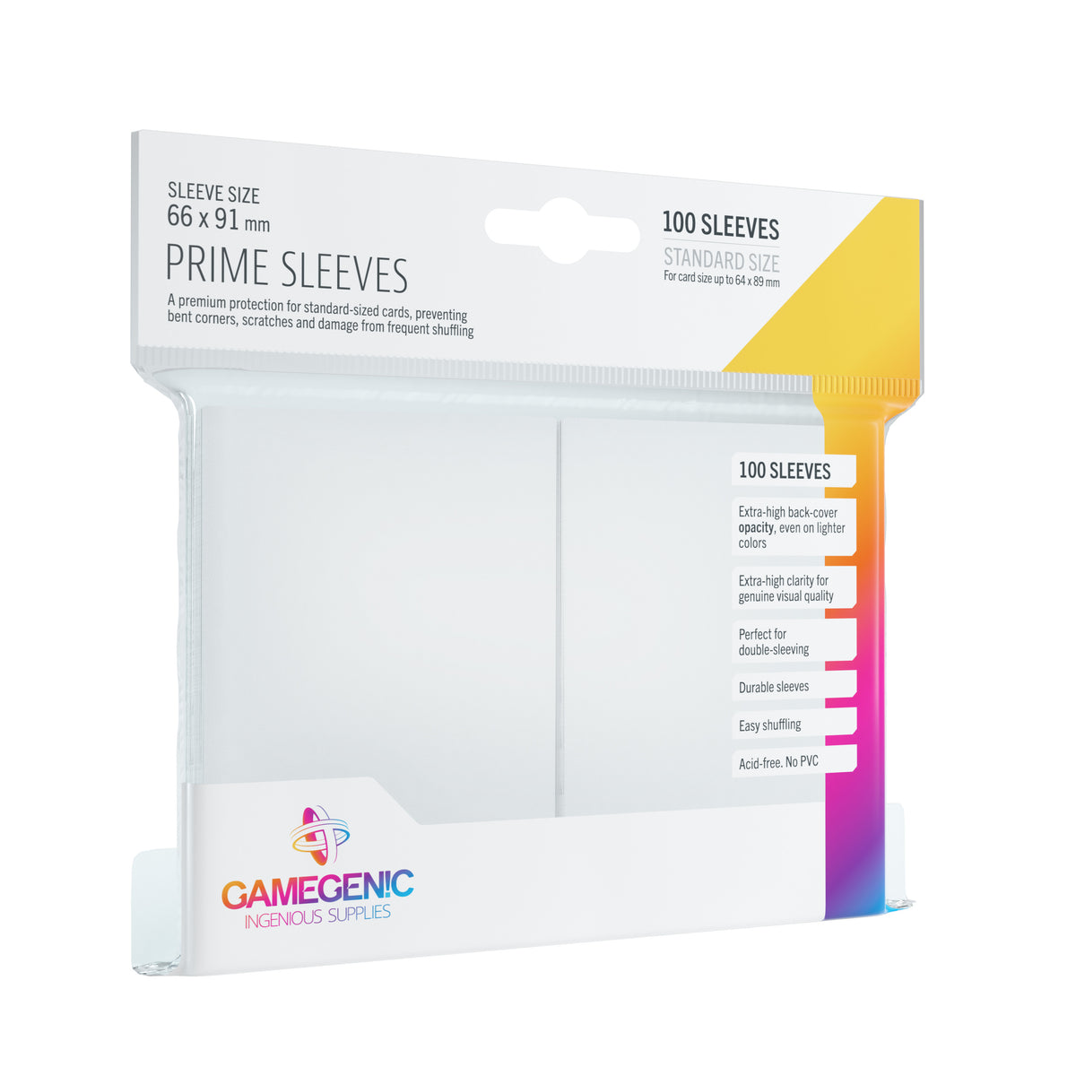 Protectores Prime - White | Accesorios Gamegenic para TCG en PiedraBruja Chile