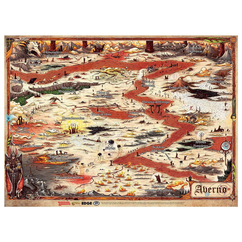 Dungeons and Dragons - Mapa de Averno