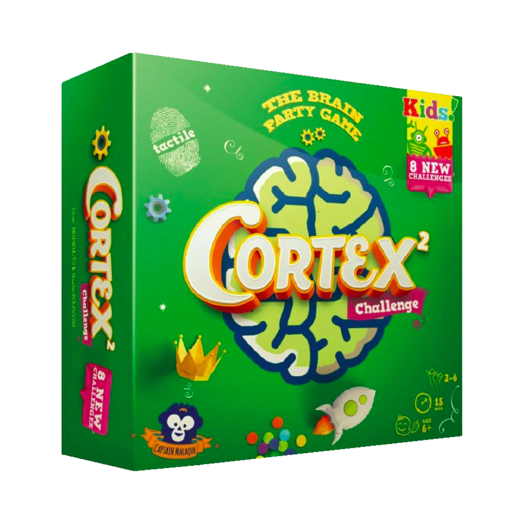 Caja del juego de mesa cortex challenge kids 2
