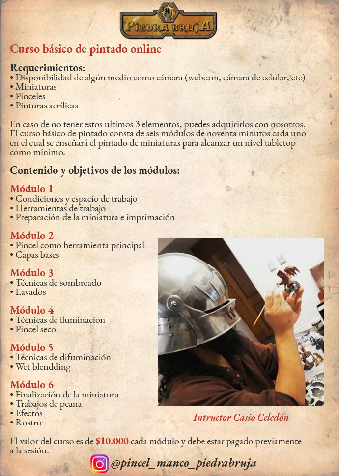 Curso de pintado básico online: Completo 6 sesiones