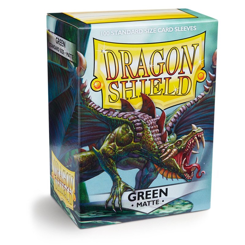 Matte Green (x100) | Fundas y accesorios Dragon Shield para cartas TCG en PiedraBruja Chile