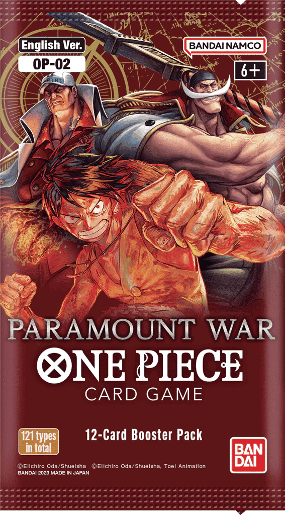 OP02 Paramount War - Booster | One Piece Card Game, sobres y cartas coleccionables en PiedraBruja Chile