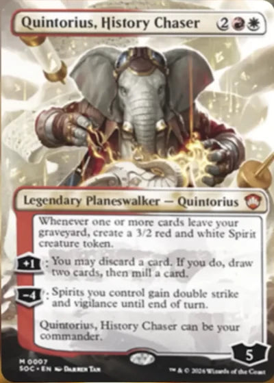 Quintorius, History Chaser
