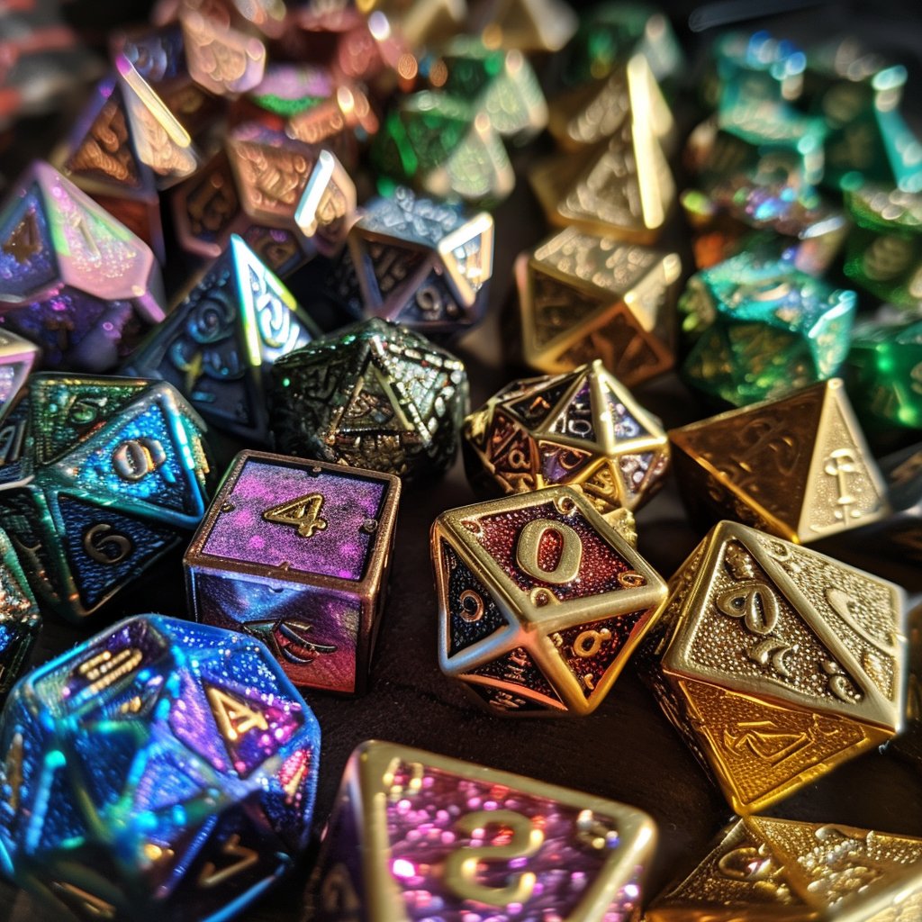 dados metálicos en piedrabruja