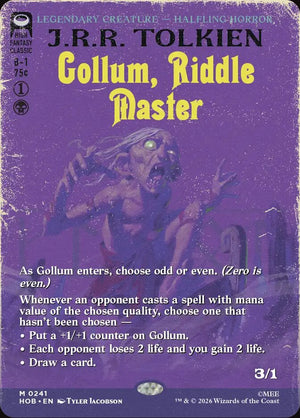 Gollum, Riddle Master
