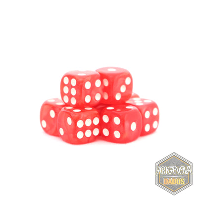 Marmolado - 12mm 36 Dados Rojo | Dados para juegos de rol y mesa en PiedraBruja Chile