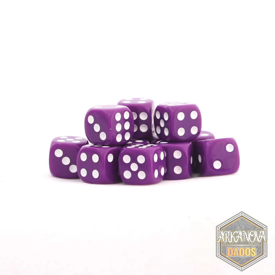 Sólido - 12mm 36 Dados Morado