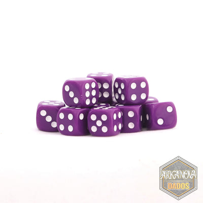 Sólido - 12mm 36 Dados Morado | Dados para juegos de rol y mesa en PiedraBruja Chile