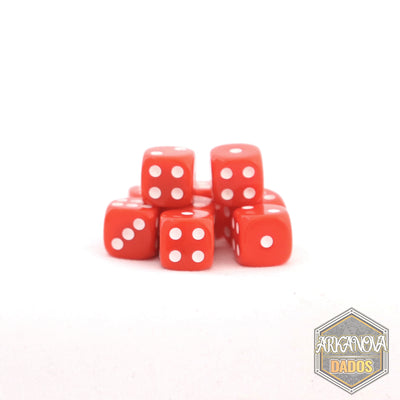 Sólido - 12mm 36 Dados Rojo | Dados para juegos de rol y mesa en PiedraBruja Chile