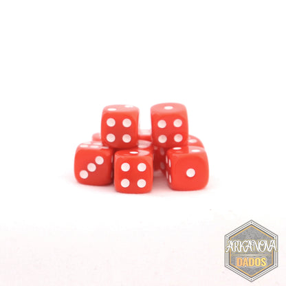 Sólido - 12mm 36 Dados Rojo | Dados para juegos de rol y mesa en PiedraBruja Chile