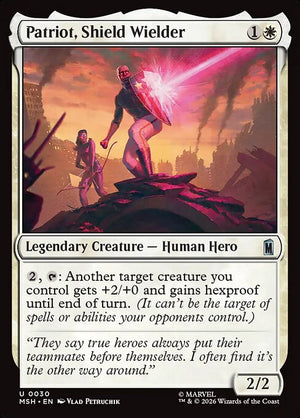 Patriot, Shield Wielder Regular Foil (ingles) 30 | Singles MTG en PiedraBruja