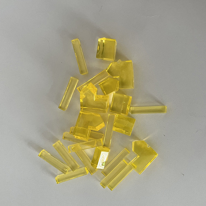 Fichas Transparentes Multiuso - Amarillo