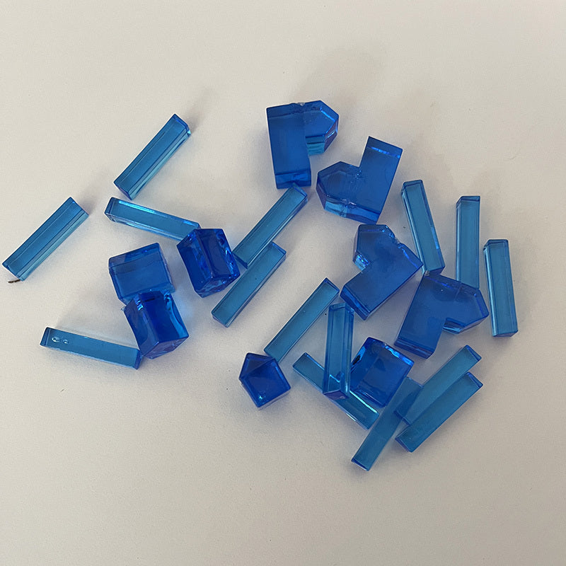 Fichas Transparentes Multiuso - Azul