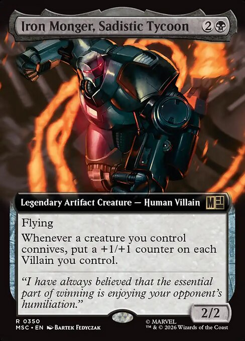 Iron Monger, Sadistic Tycoon Regular (ingles) 350 | Singles MTG en PiedraBruja