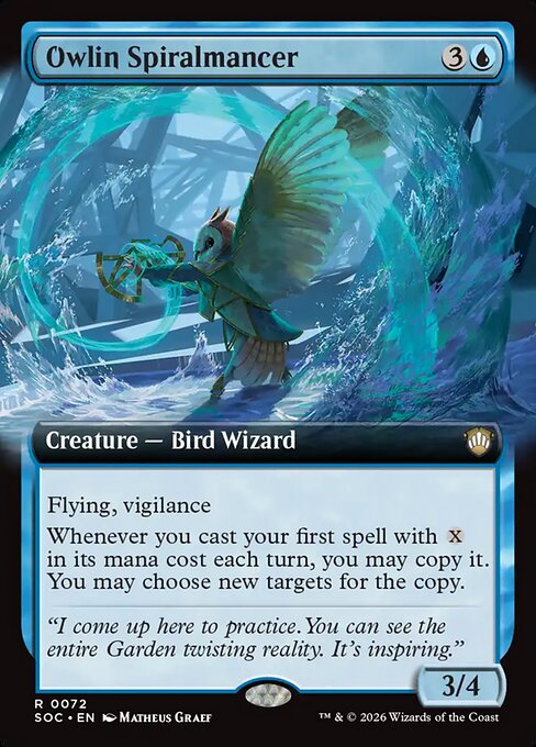 Owlin Spiralmancer Extended  (ingles) 72| Singles MTG en PiedraBruja