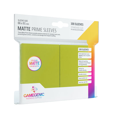 Matte Prime - Lime (x100) | Accesorios Gamegenic para TCG en PiedraBruja Chile