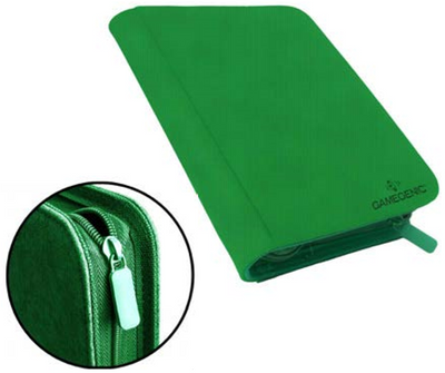 Carpeta Zip-Up Album 8-Pocket - Green | Accesorios Gamegenic para TCG en PiedraBruja Chile