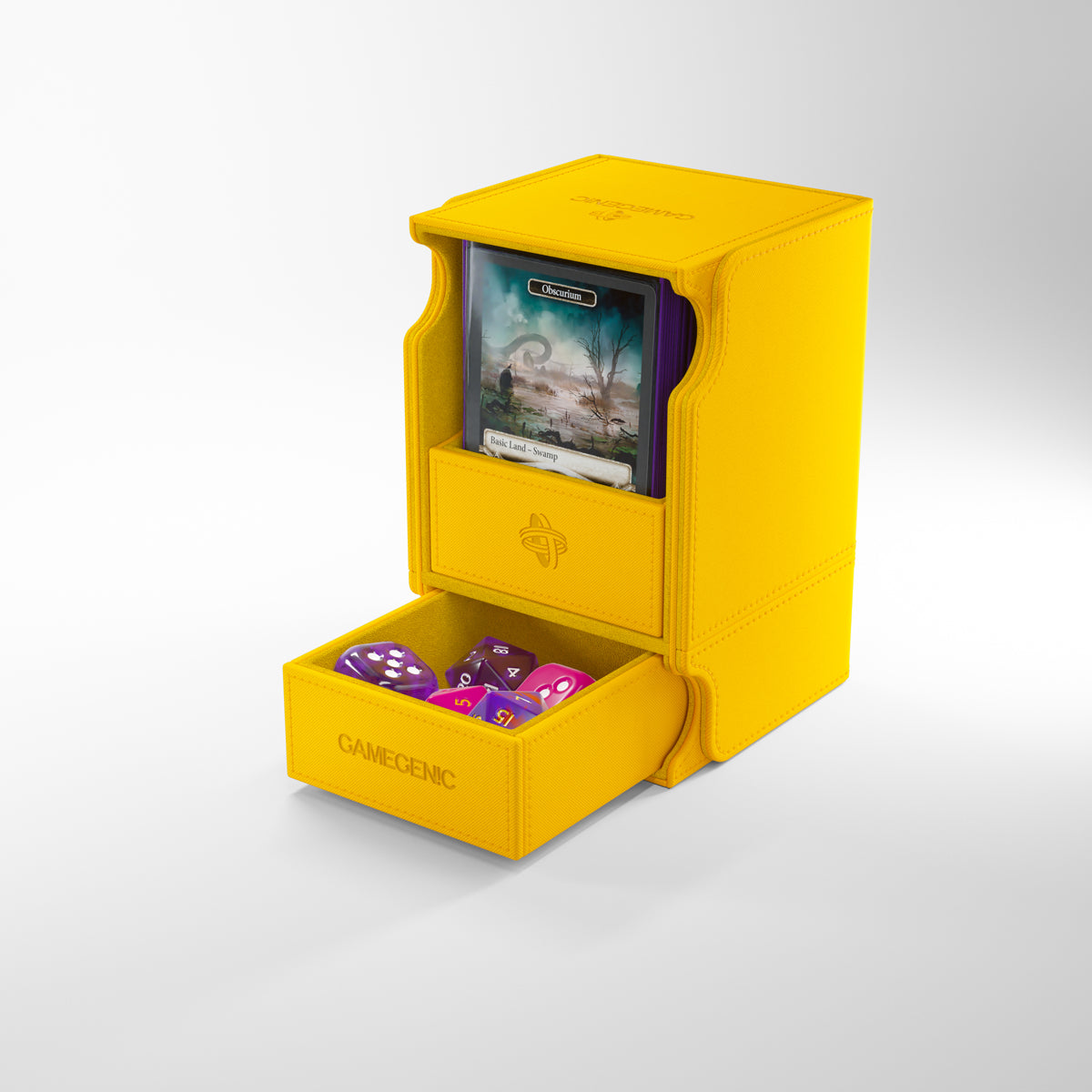 Portamazo Watchtower 100+ XL Yellow | Accesorios Gamegenic para TCG en PiedraBruja Chile