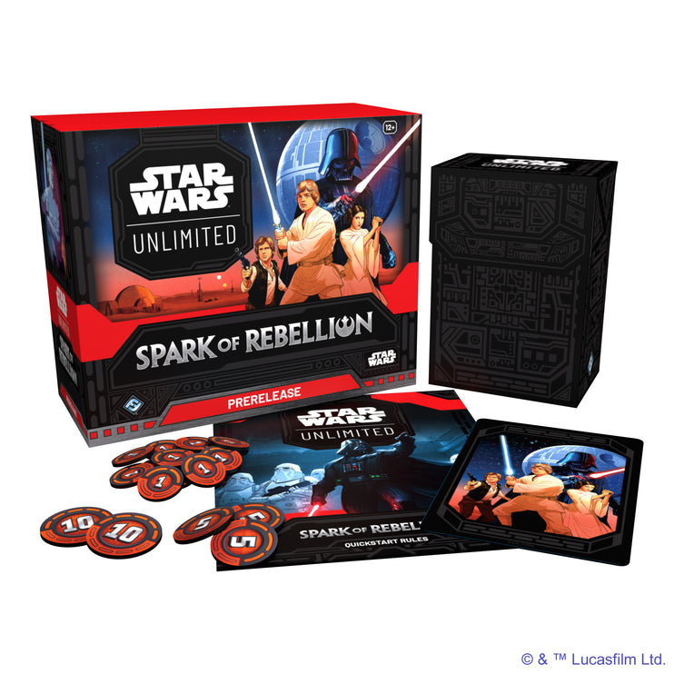 Star Wars Unlimited Spark of Rebellion Prerelease Box (español)