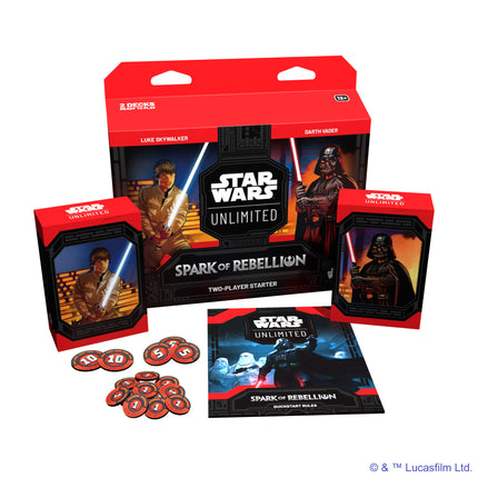 Star Wars Unlimited Spark of Rebellion Two-Player Starter (español)