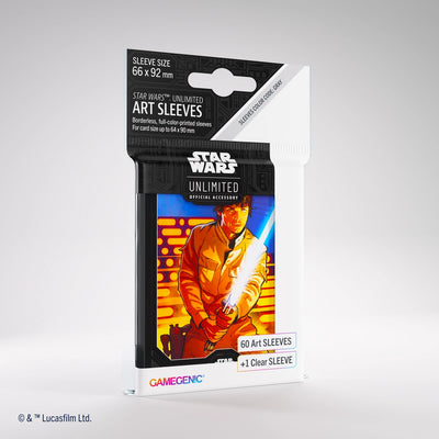 Star Wars Unlimited: Art Sleeves - Luke Skywalker | Accesorios Gamegenic para TCG en PiedraBruja Chile