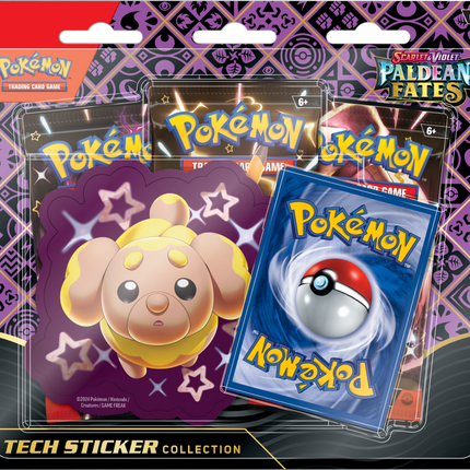 Pokemon TCG Scarlet & Violet - Paldean Fates Tech Sticker Collection Español