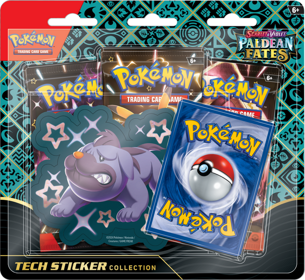 Pokemon TCG Scarlet & Violet - Paldean Fates Tech Sticker Collection Español