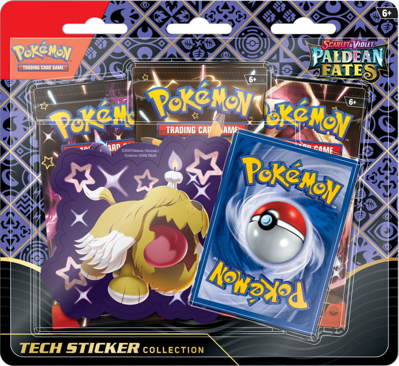 Pokemon TCG Scarlet & Violet - Paldean Fates Tech Sticker Collection Español