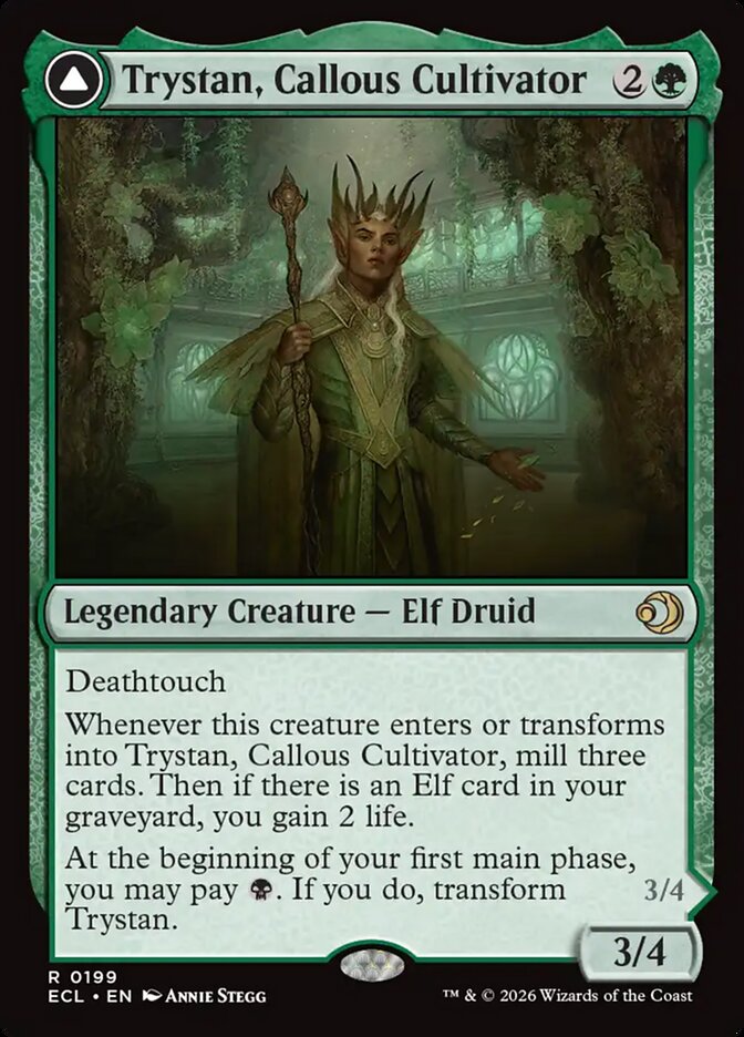 Trystan, Callous Cultivator // Trystan, Penitent Culler Regular Foil (ingles) 199