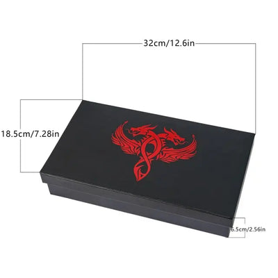 Caja de Cuero + Torre de Dados - Modular en Rojo y Negro | Dados para juegos de rol y mesa en PiedraBruja Chile