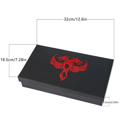 Caja de Cuero + Torre de Dados - Modular en Rojo y Negro | Dados para juegos de rol y mesa en PiedraBruja Chile
