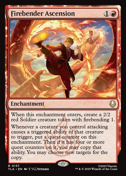 Firebender Ascension Regular Foil (ingles) 137 | Singles MTG en PiedraBruja