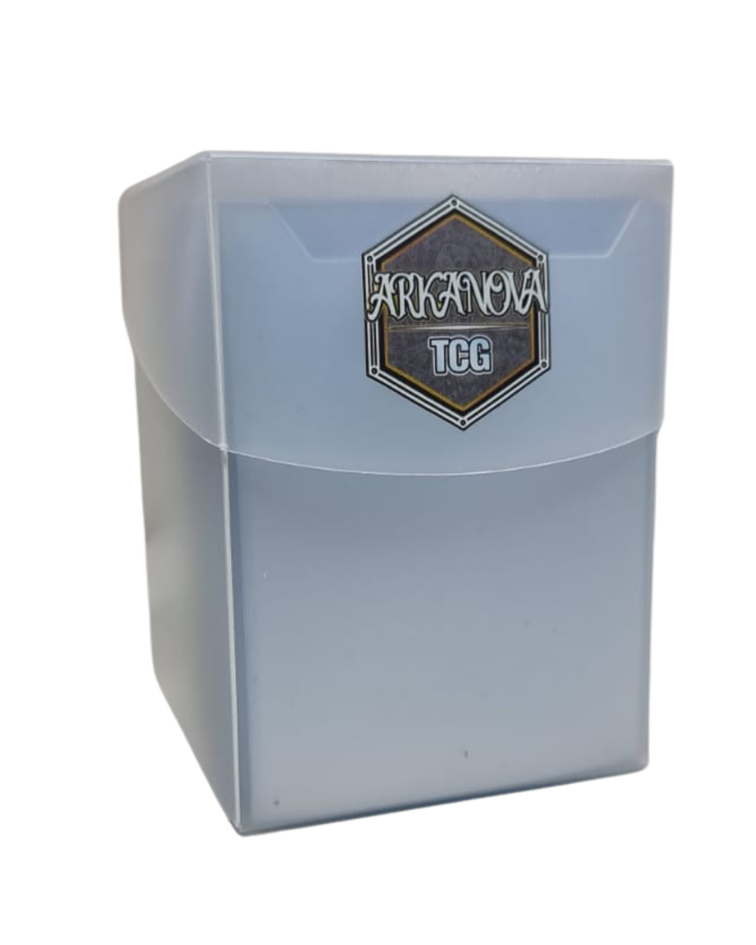 Deck Box +100 + Sleeve Matte –  Clear Diamond Transparente (105 uds.) | Deckboxes y accesorios TCG Arkanova en PiedraBruja Chile