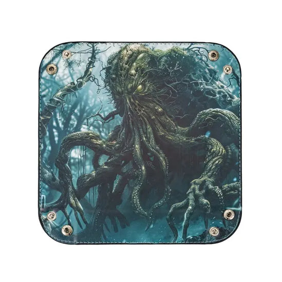 Bandeja para Dados - Diseño Cthulhu Verde