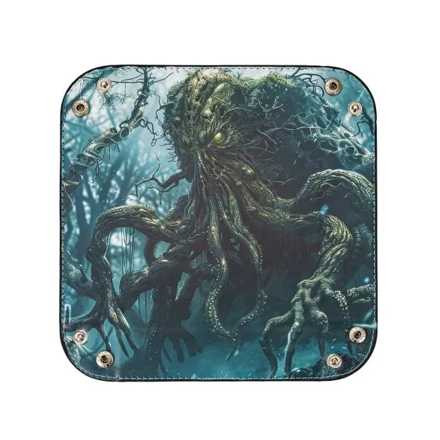 Bandeja para Dados - Diseño Cthulhu Verde
