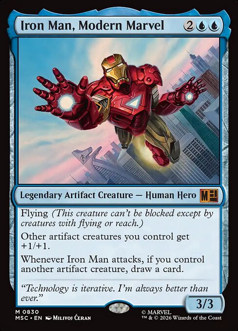Iron Man, Modern Marvel Regular Foil (ingles) 830 | Singles MTG en PiedraBruja