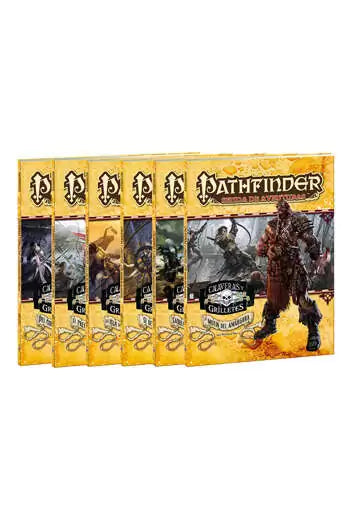 Promo-pack Campaña Pathfinder: Calaveras y Grilletes 1-6 + Guía del Jugador Avanzada (bolsillo) de REGALO